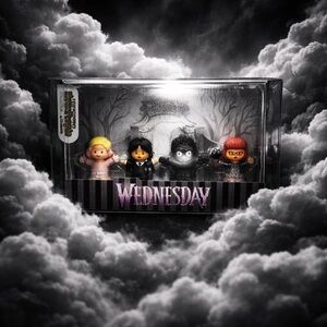 The Little People Collector Wednesday Netflix Set Nevermore Academy